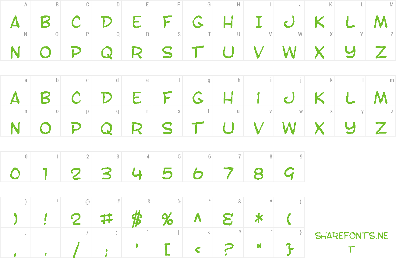 Font SF Toontime Blotch preview